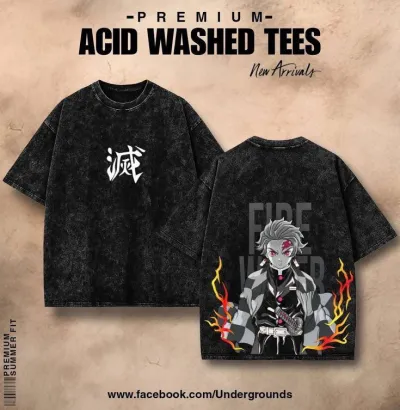 Premium Acid Wash Drop Shoulder TShirt_img_0