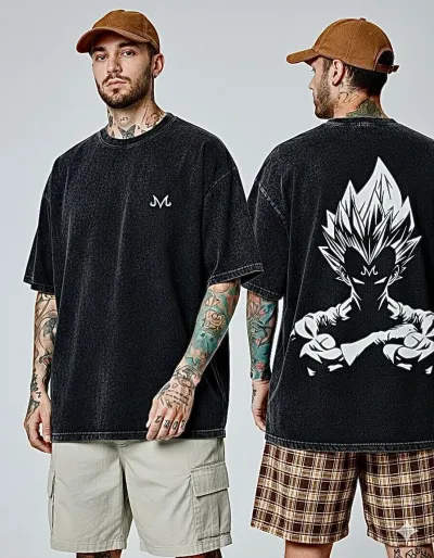 Premium Acid Wash Drop Shoulder TShirt_img_0