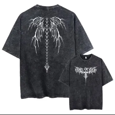 Premium Acid Wash Drop Shoulder TShirt_img_0