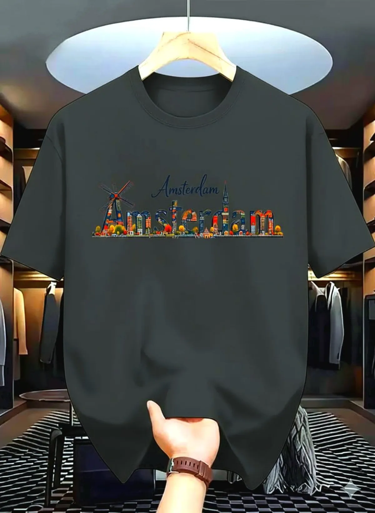 Drop Shoulder Tshirt with DTF Print