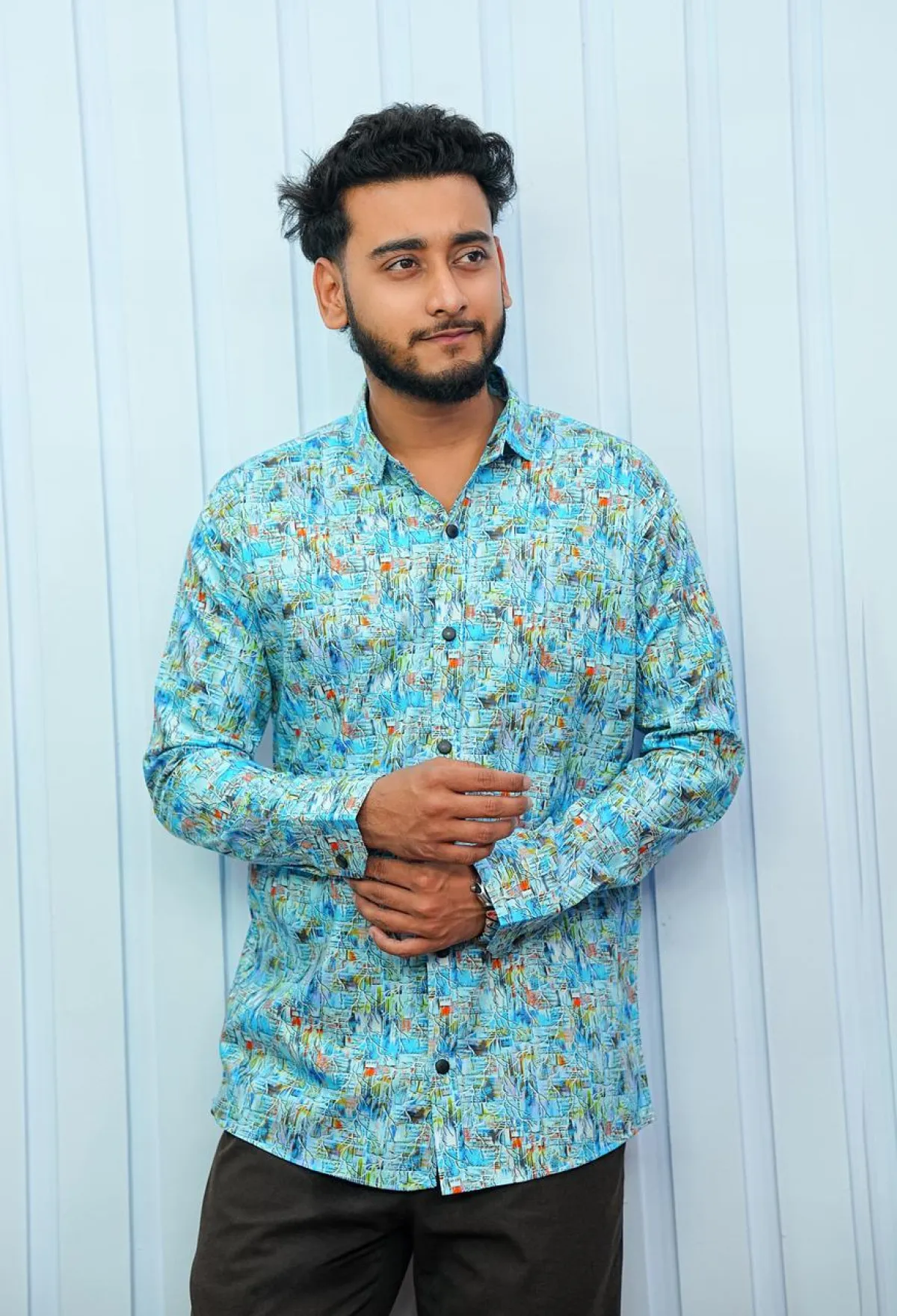 Digital Print Cotton Shirt