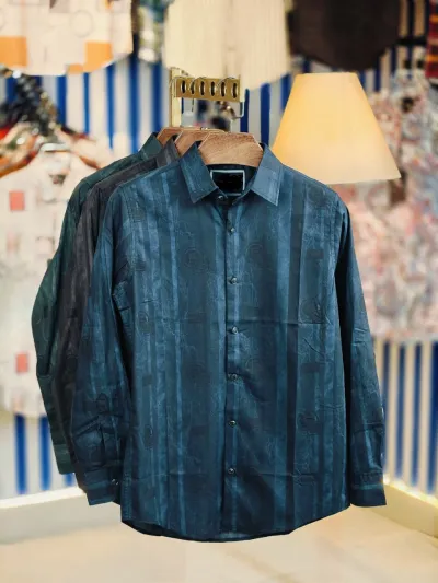 Black Pure Cotton Full sleeve Shirt_img_0