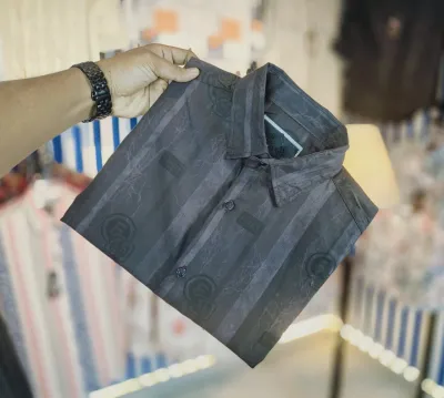 Black Pure Cotton Full sleeve Shirt_img_0