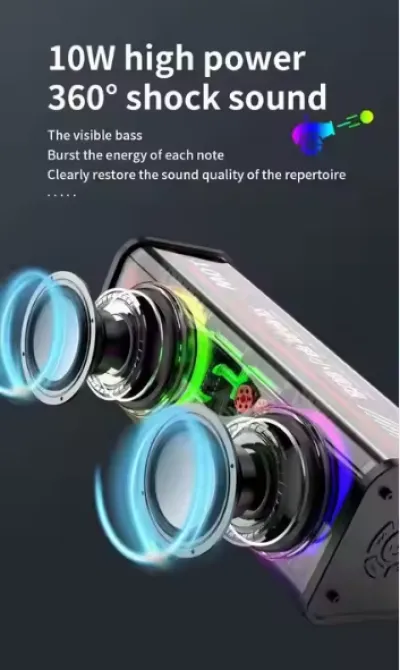 V8 RGB Transparent Bluetooth Speaker_img_4
