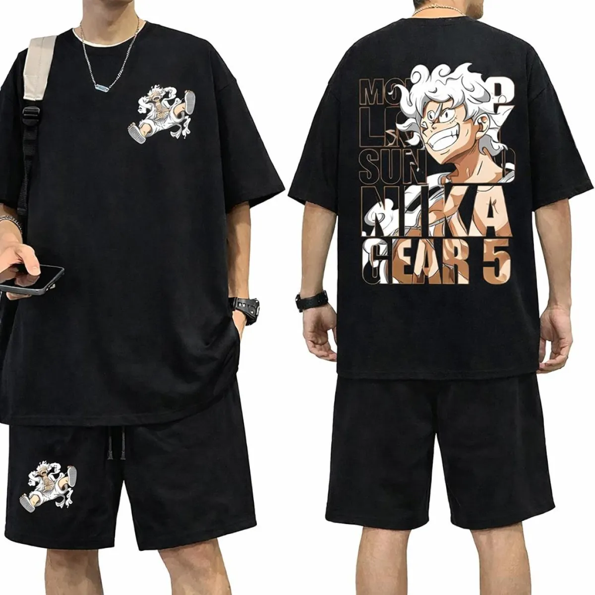Premium Drop Shoulder T-Shirt & Pant Combo