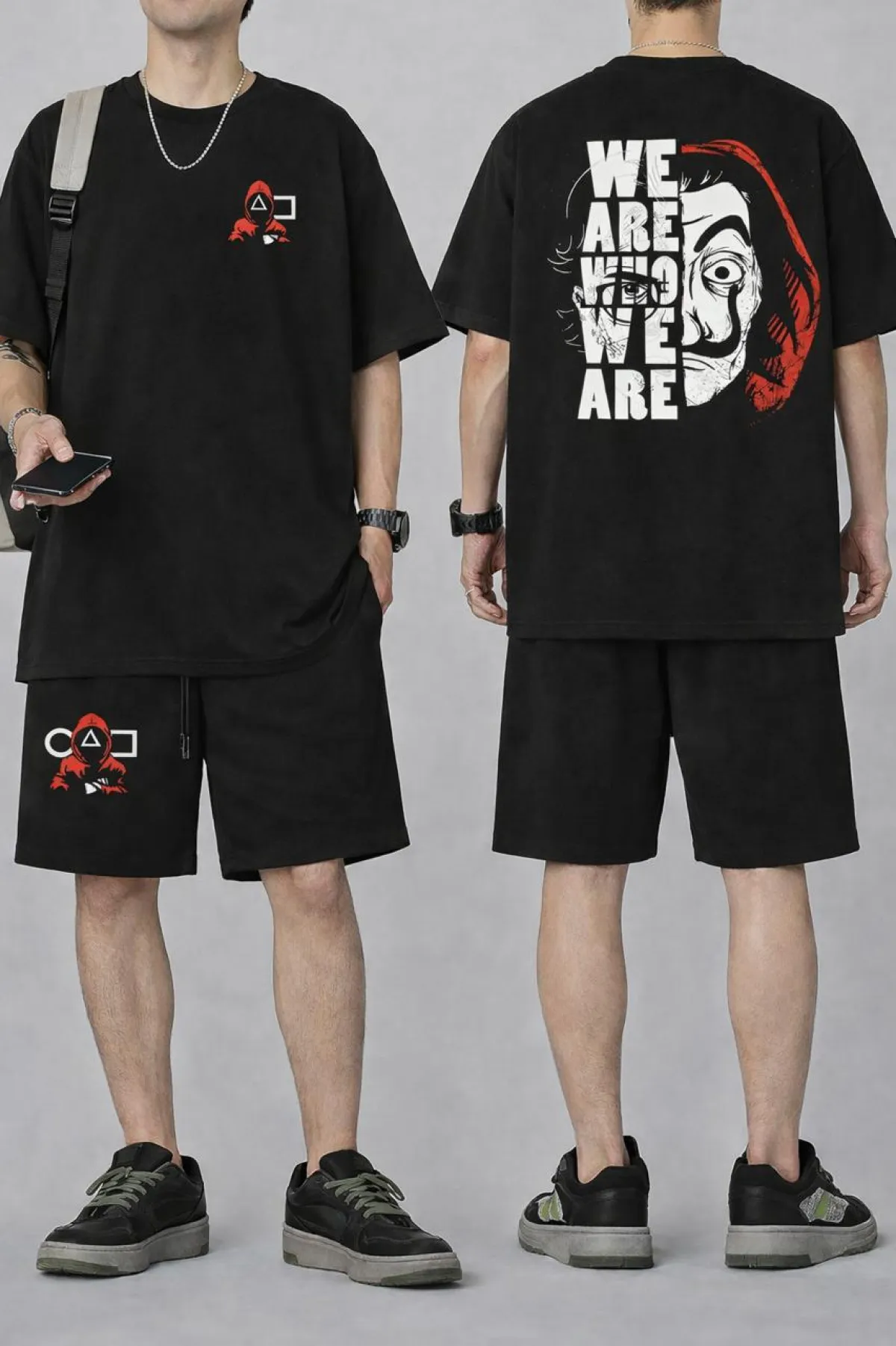 Premium Drop Shoulder T-Shirt & Pant Combo