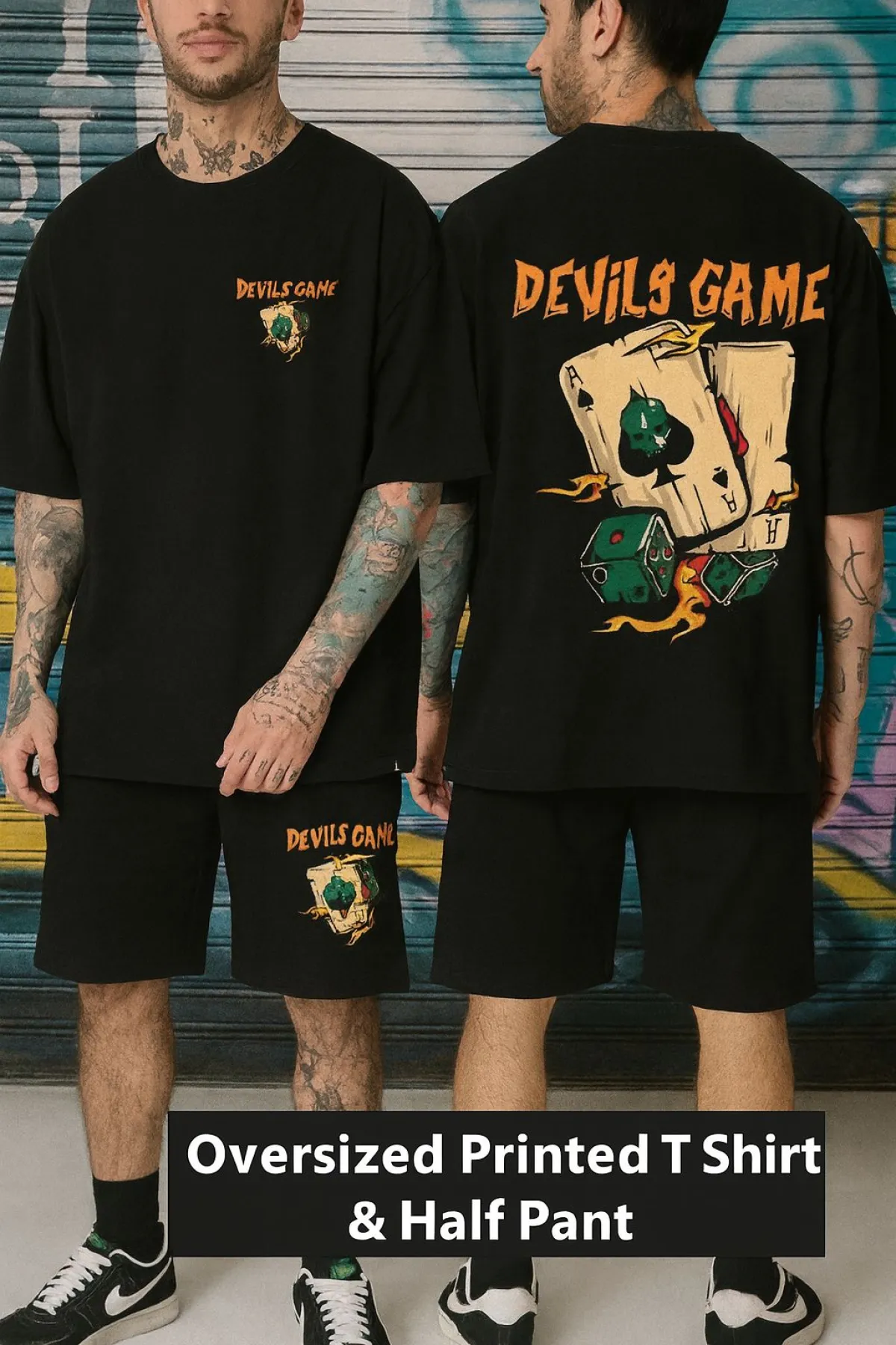 Premium Drop Shoulder T-Shirt & Pant Combo