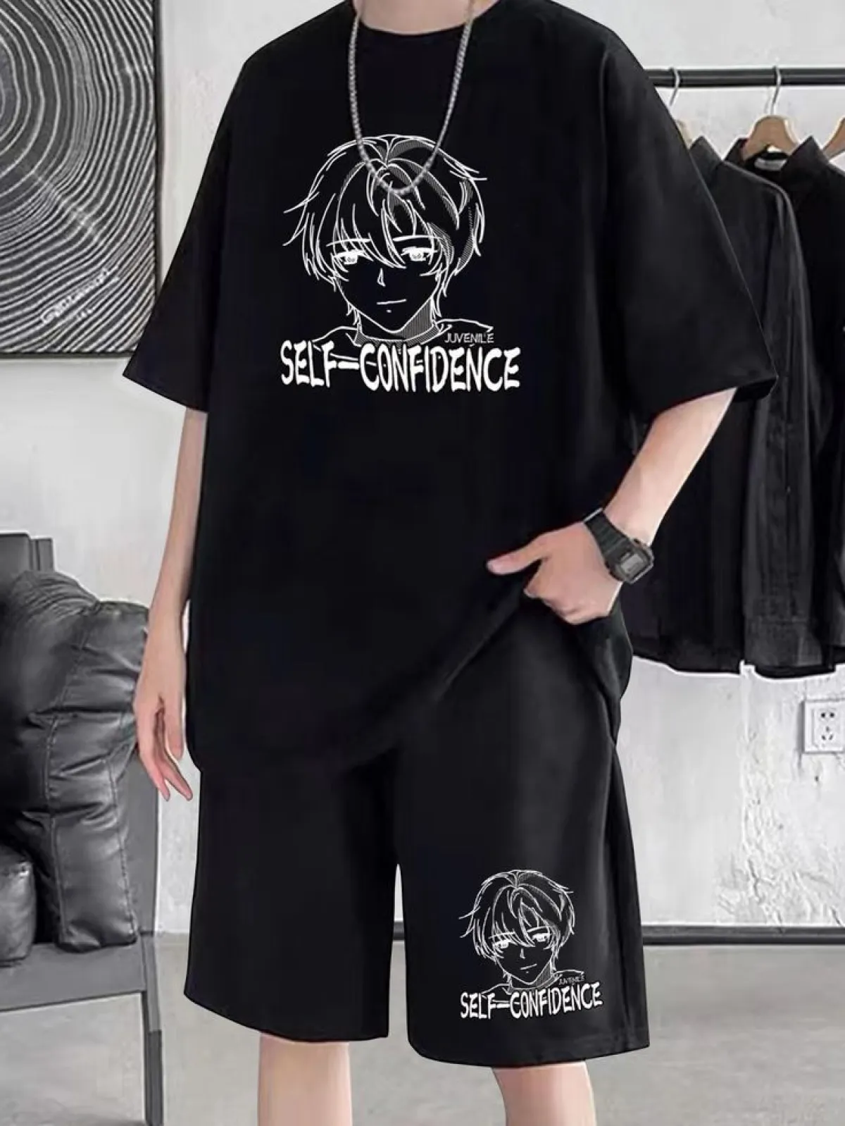 Premium Drop Shoulder T-Shirt & Pant Combo