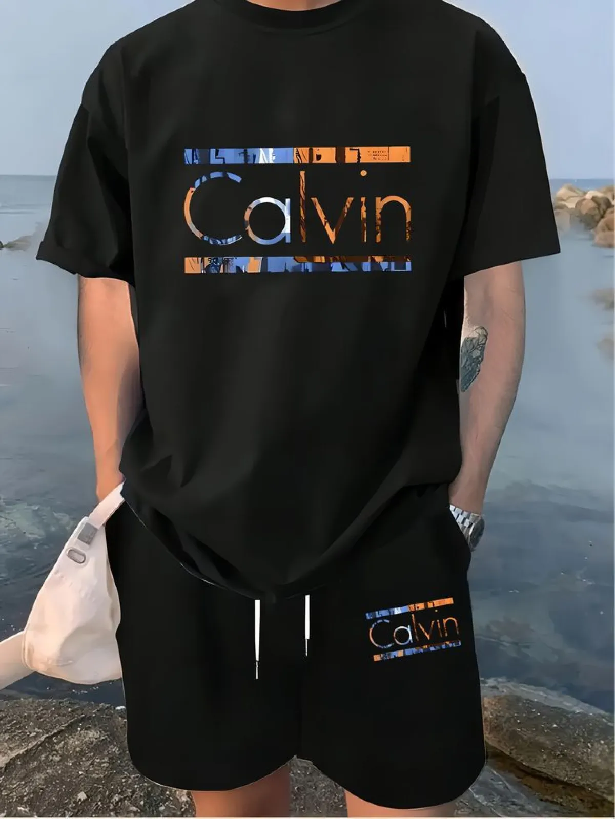 Premium Drop Shoulder T-Shirt & Pant Combo