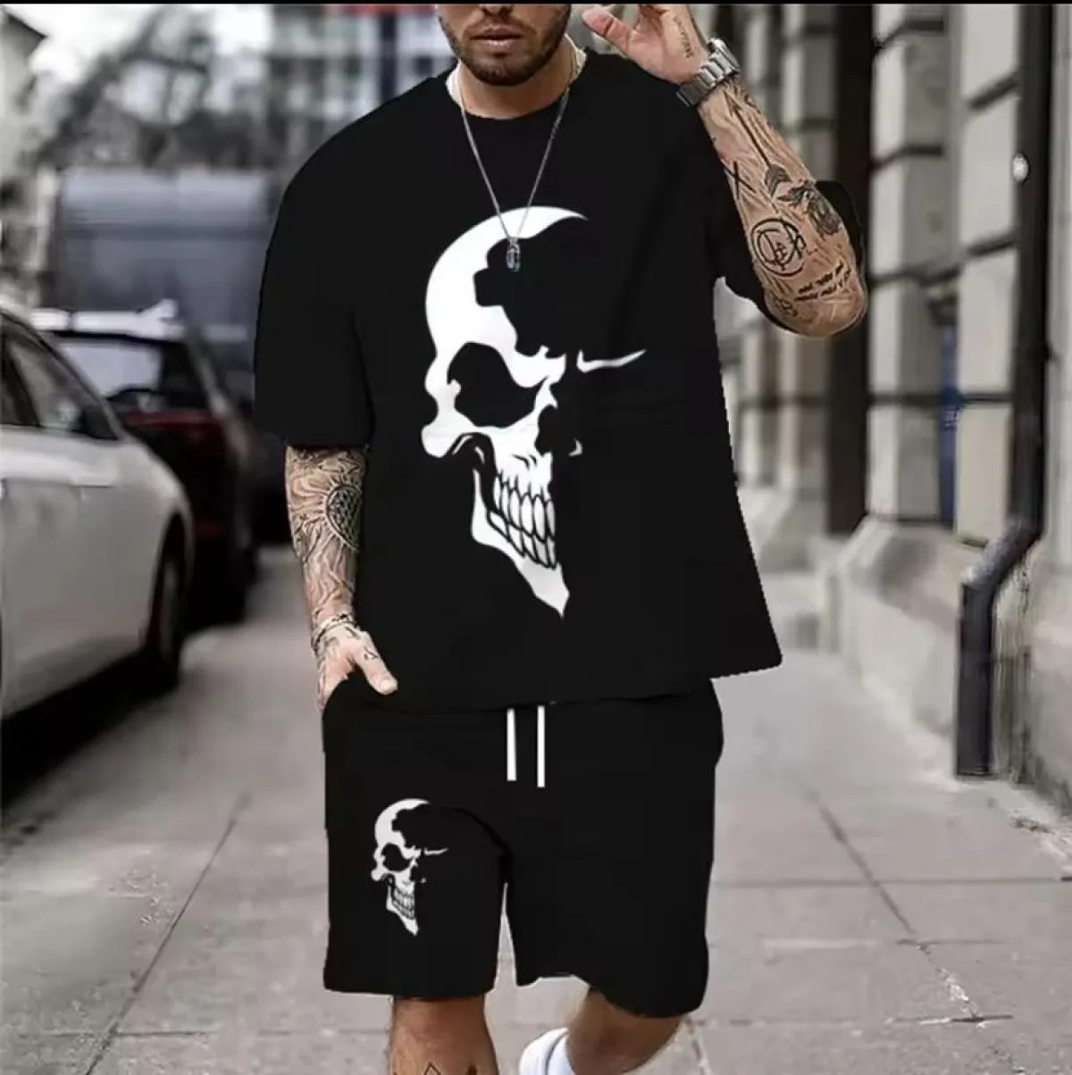 Premium Drop Shoulder T-Shirt & Pant Combo