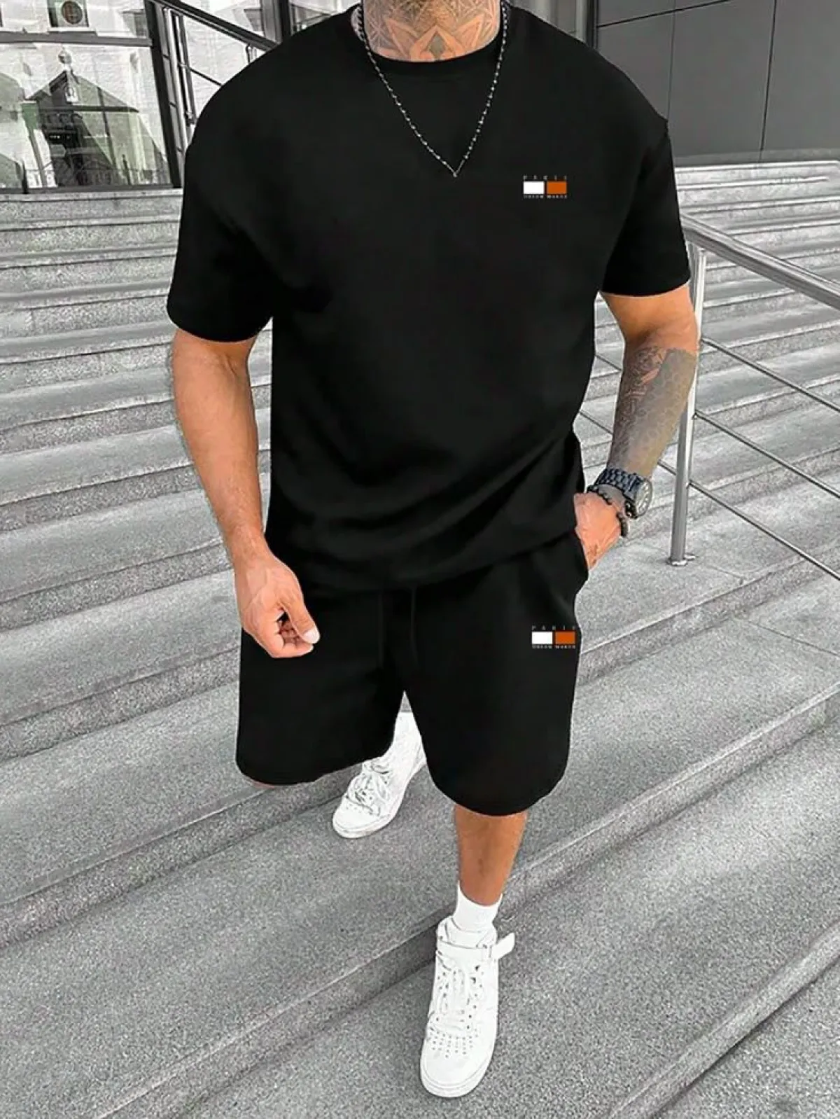 Premium Drop Shoulder T-Shirt & Pant Combo