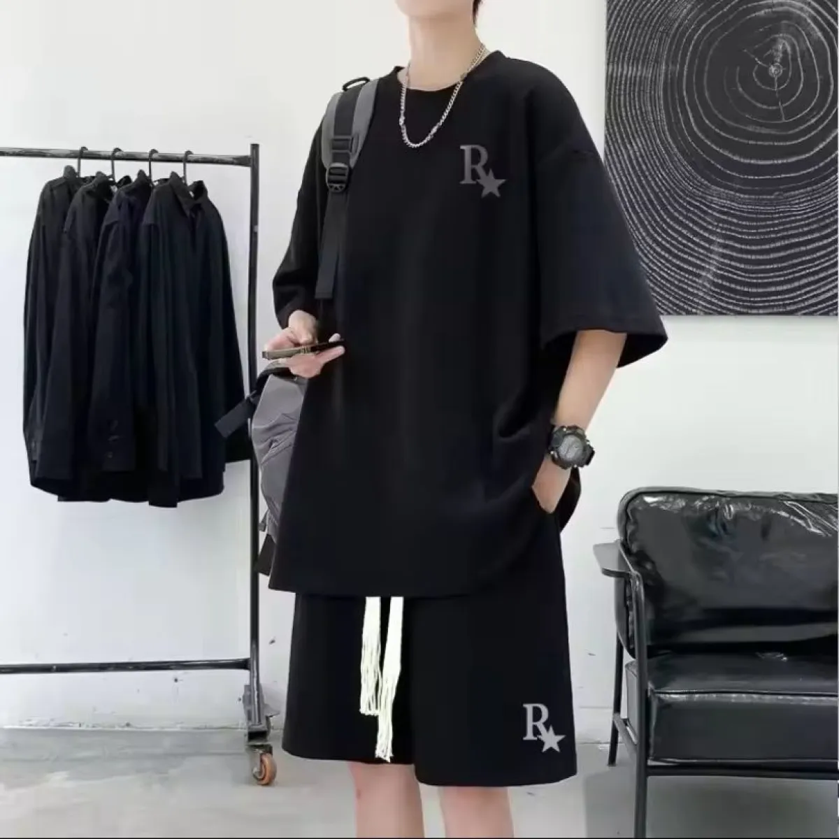 Premium Drop Shoulder T-Shirt & Pant Combo