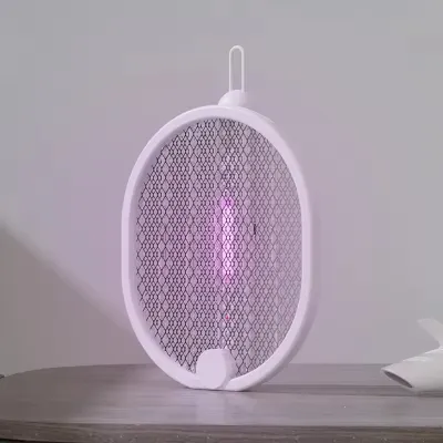 New Design Household Pest Control USB Rechargeable Foldable Hanging Electric Mosquito Killer Fly Swatter_img_3
