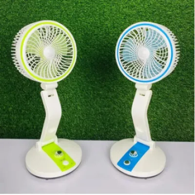 New Rechargeable Folding Table Fan with Led Light_img_1