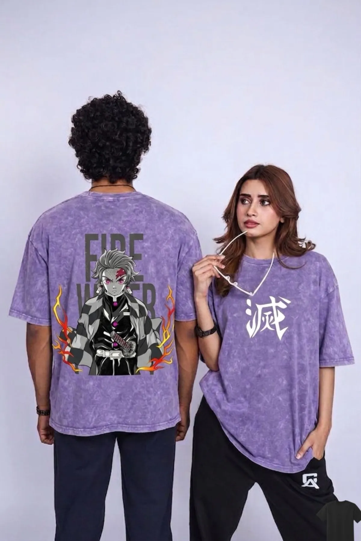ACID WASH DROP SHOULDER T-SHIRT