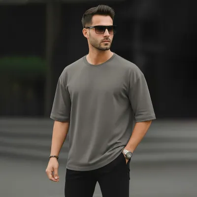 Solid Drop Shoulder T-shirt_img_0