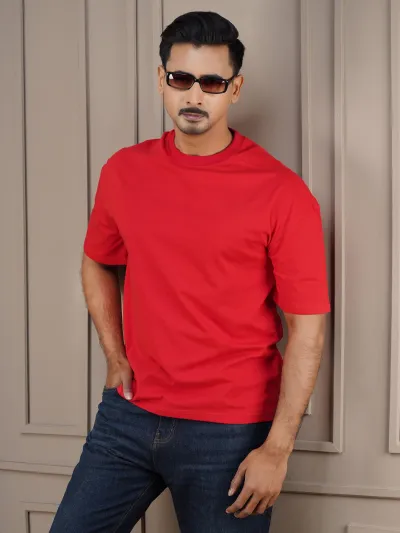 Solid Drop Shoulder T-shirt_img_3