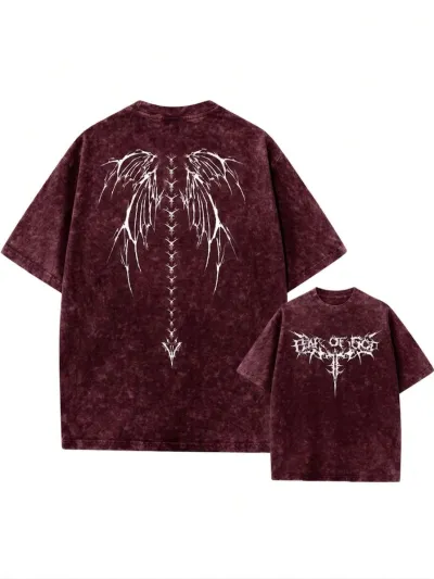 Premium Acid Wash Drop Shoulder T-Shirt_img_21