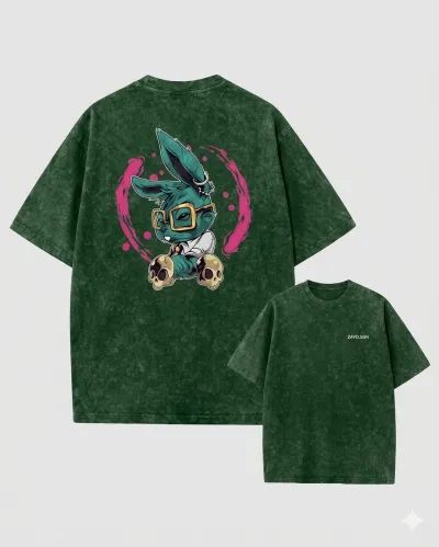 Premium Acid Wash Drop Shoulder T-Shirt_img_8