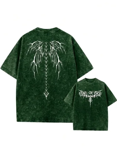 Premium Acid Wash Drop Shoulder T-Shirt_img_5