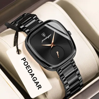 POEDAGAR Luxury Watch for Woman Waterproof Stainless Steel Women's Quartz Watches Simple High Quality Ladies Wristwatch_img_2