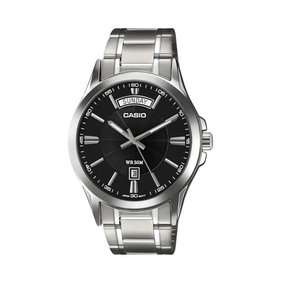 Casio Enticer Day Date Chain Watch MTP-1381D-7AVDF