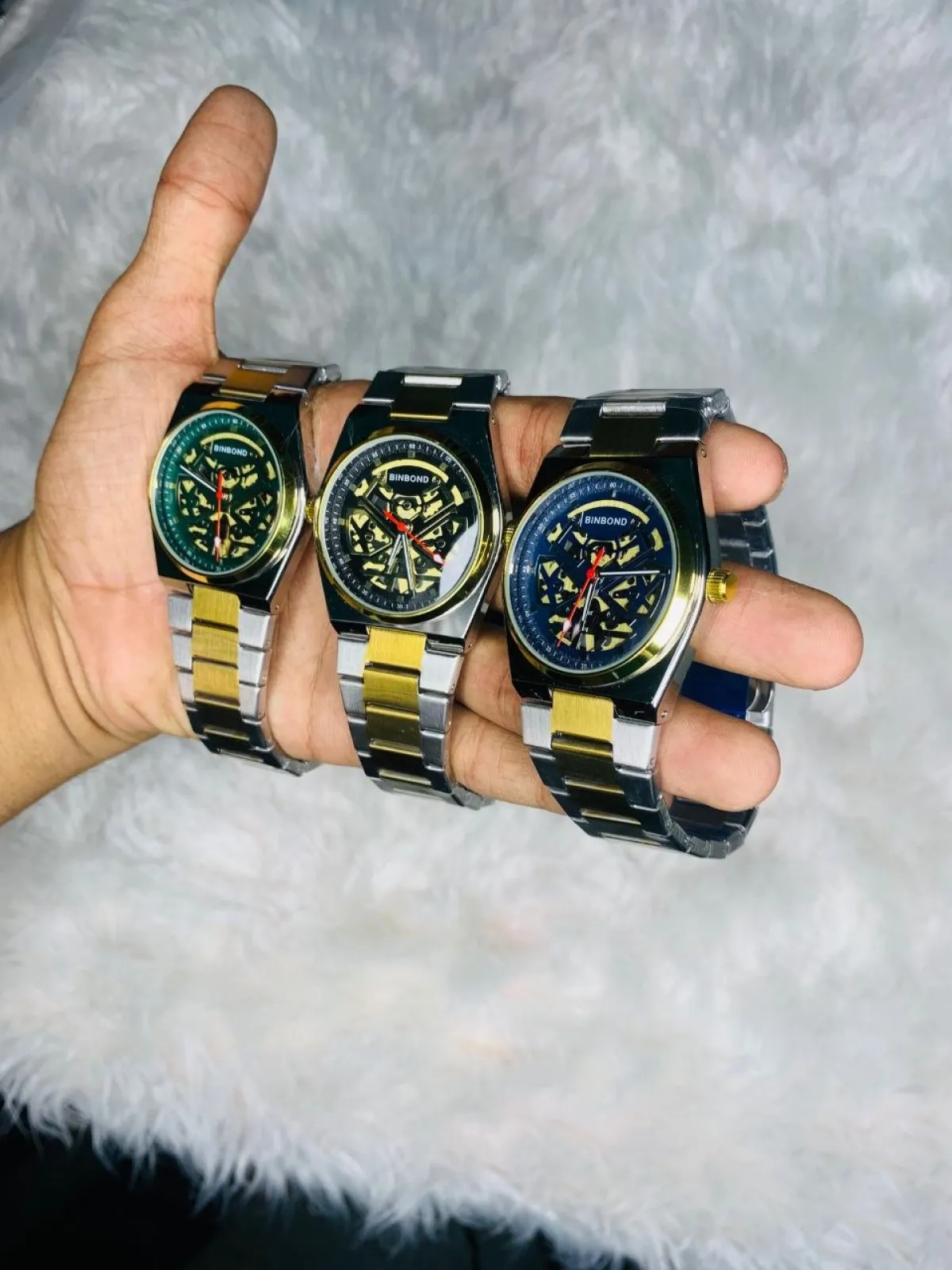 BINBOND Premium Skeleton Design Watch