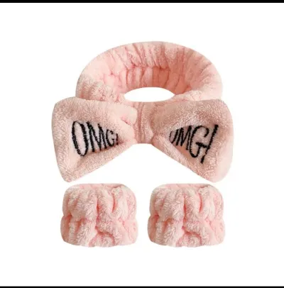 Women Coral Fleece Elastic Hair Bands_img_0