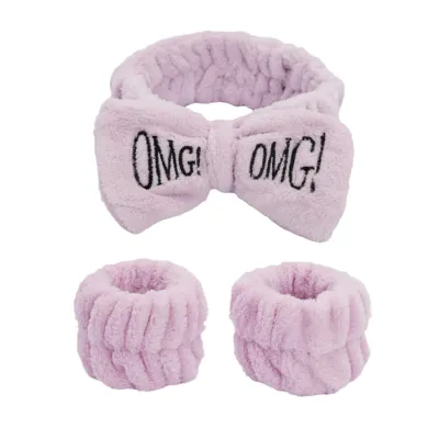 Women Coral Fleece Elastic Hair Bands_img_1