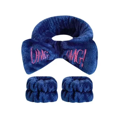 Women Coral Fleece Elastic Hair Bands_img_3