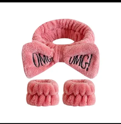 Women Coral Fleece Elastic Hair Bands_img_5