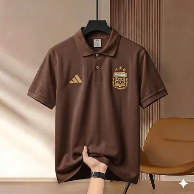 Highdency Rubber Print World Cup Polo Shirt_img_1