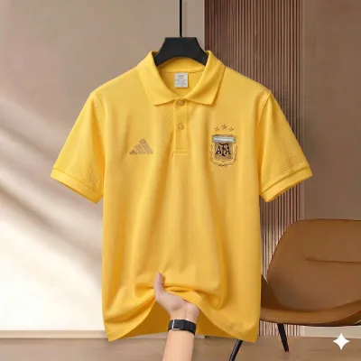 Highdency Rubber Print World Cup Polo Shirt_img_2