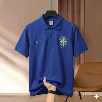Highdency Rubber Print World Cup Polo Shirt_img_3