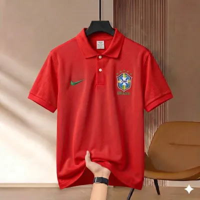 Highdency Rubber Print World Cup Polo Shirt_img_4