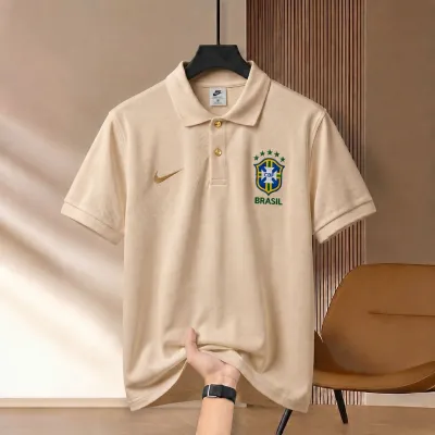 Highdency Rubber Print World Cup Polo Shirt_img_0
