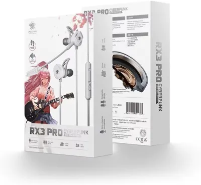 RX3 Pro Gaming Headphones, Wired Type-C, Over-Ear, Grey, 16 Ohm Impedance, Dual HD Noise-Cancelling Mic, 20Hz Frequency Response, 10MW Sensitivity, Curved Jack_img_0
