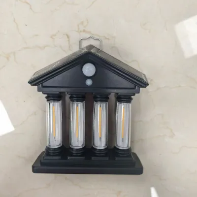 European Modern LED Garden Light IP65 Solar Outdoor Wall Lamp Motion Sensor Rainproof_img_2