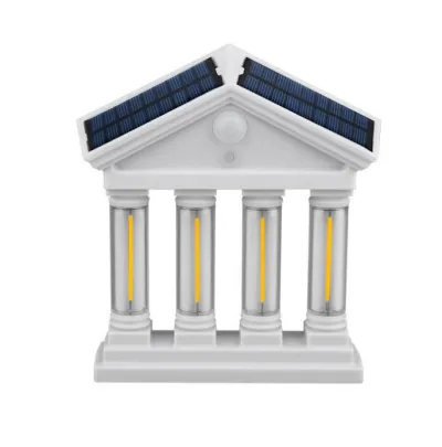 European Modern LED Garden Light IP65 Solar Outdoor Wall Lamp Motion Sensor Rainproof_img_0