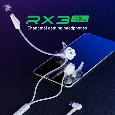 RX3 Pro Gaming Headphones, Wired Type-C, Over-Ear, Grey, 16 Ohm Impedance, Dual HD Noise-Cancelling Mic, 20Hz Frequency Response, 10MW Sensitivity, Curved Jack_img_3