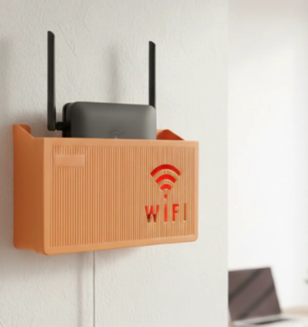 Wireless Wifi Router Shelf Storage Box Wall Hanging