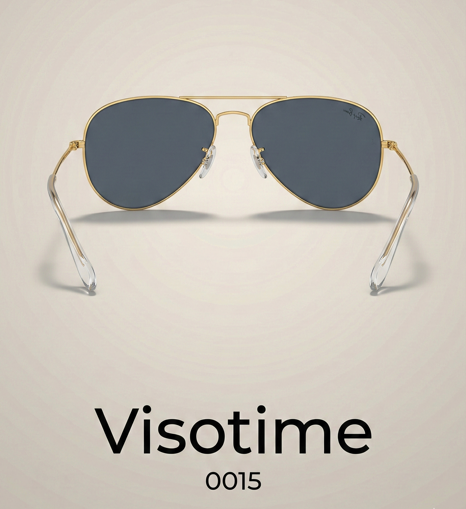 Classic Gold-Tone Aviator Sunglasses – Dark Green Lens (Model 0015)_img_3