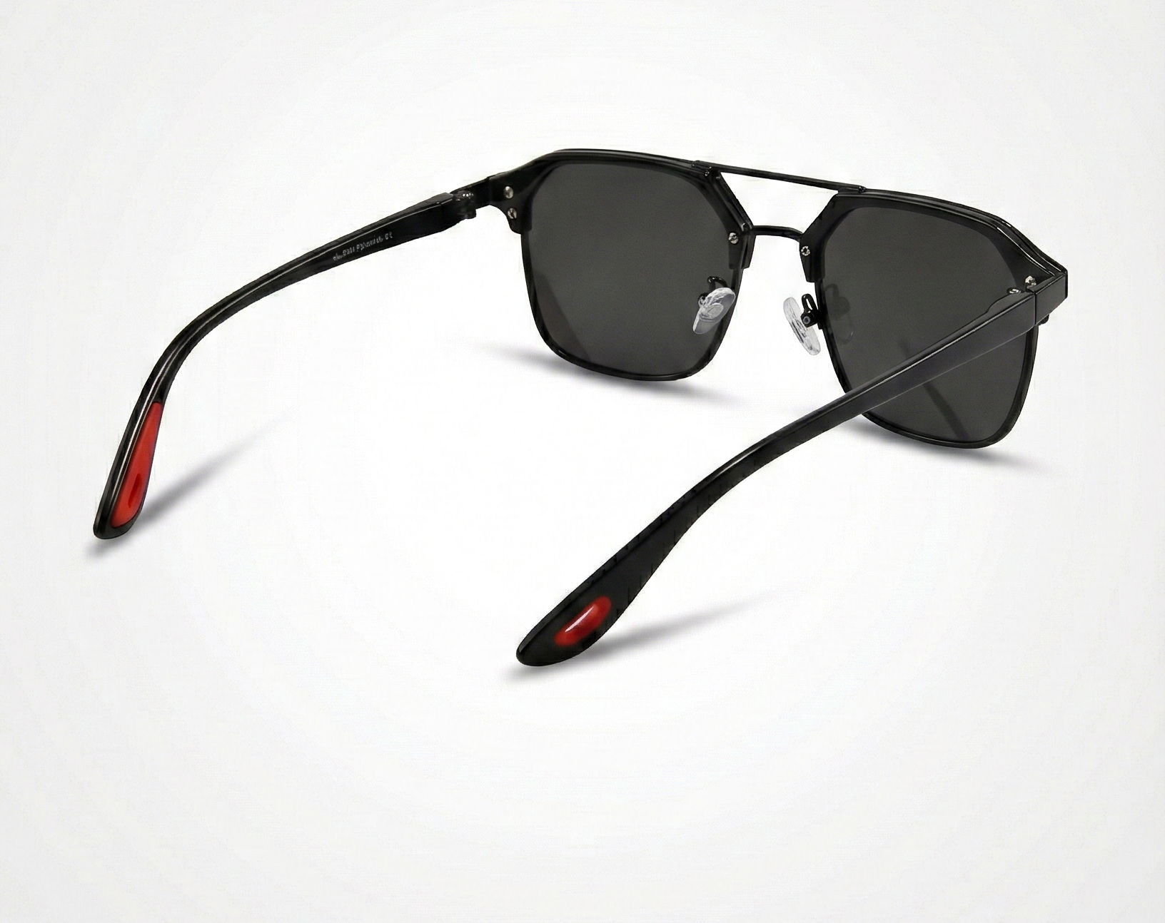 Visotime Modern Geometric Navigator Sunglasses – Polarized Dual-Tone Frame (Model 0017)_img_3