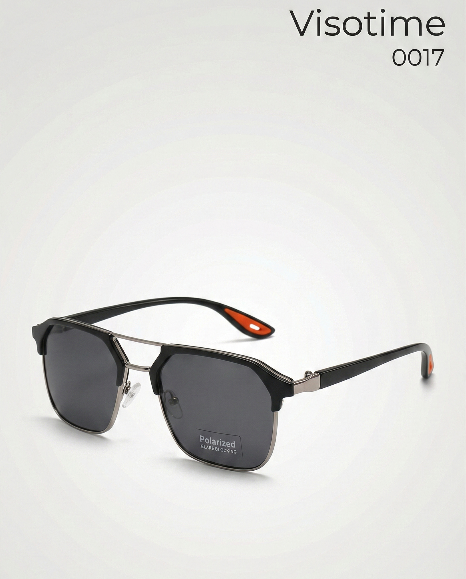 Visotime Men’s Geometric Double-Bridge Polarized Sunglasses (Model 0018)_img_1