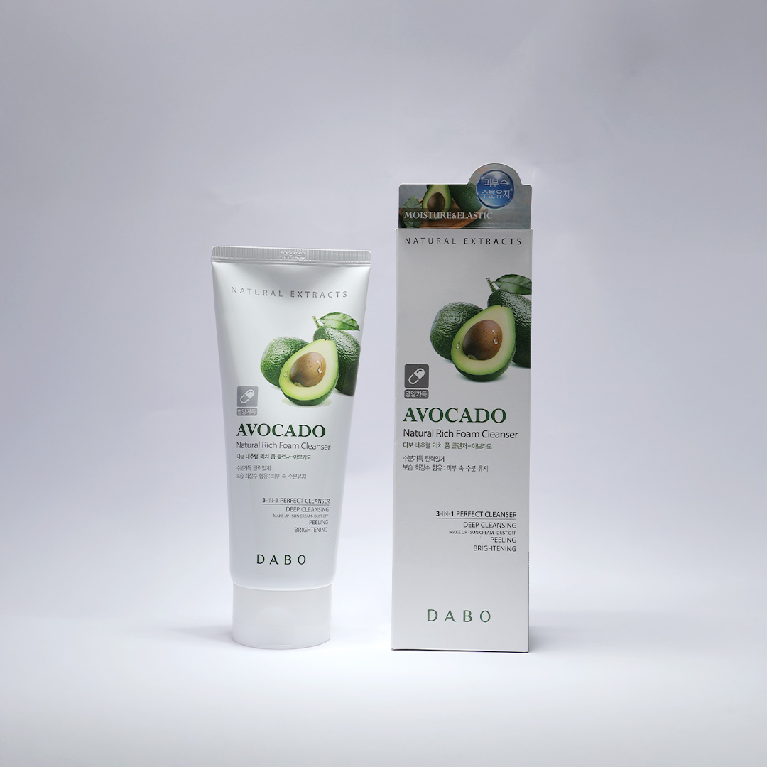 Dabo Natural Rich Foam Cleanser Avocado 180 ml thumbnail 4