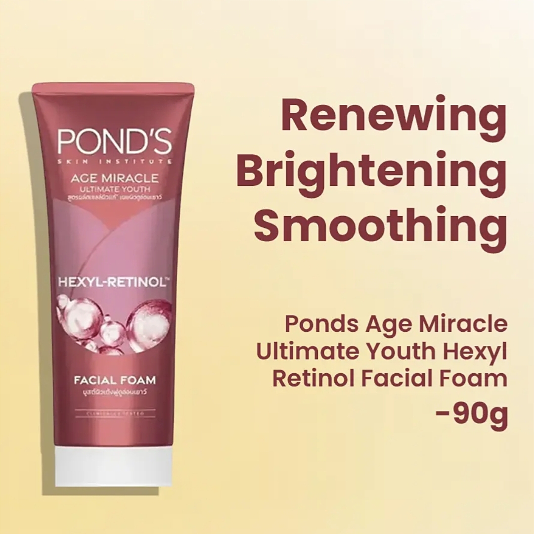 Ponds Age Miracle Ultimate Youth Hexyl Retinol Facial Foam - 90g