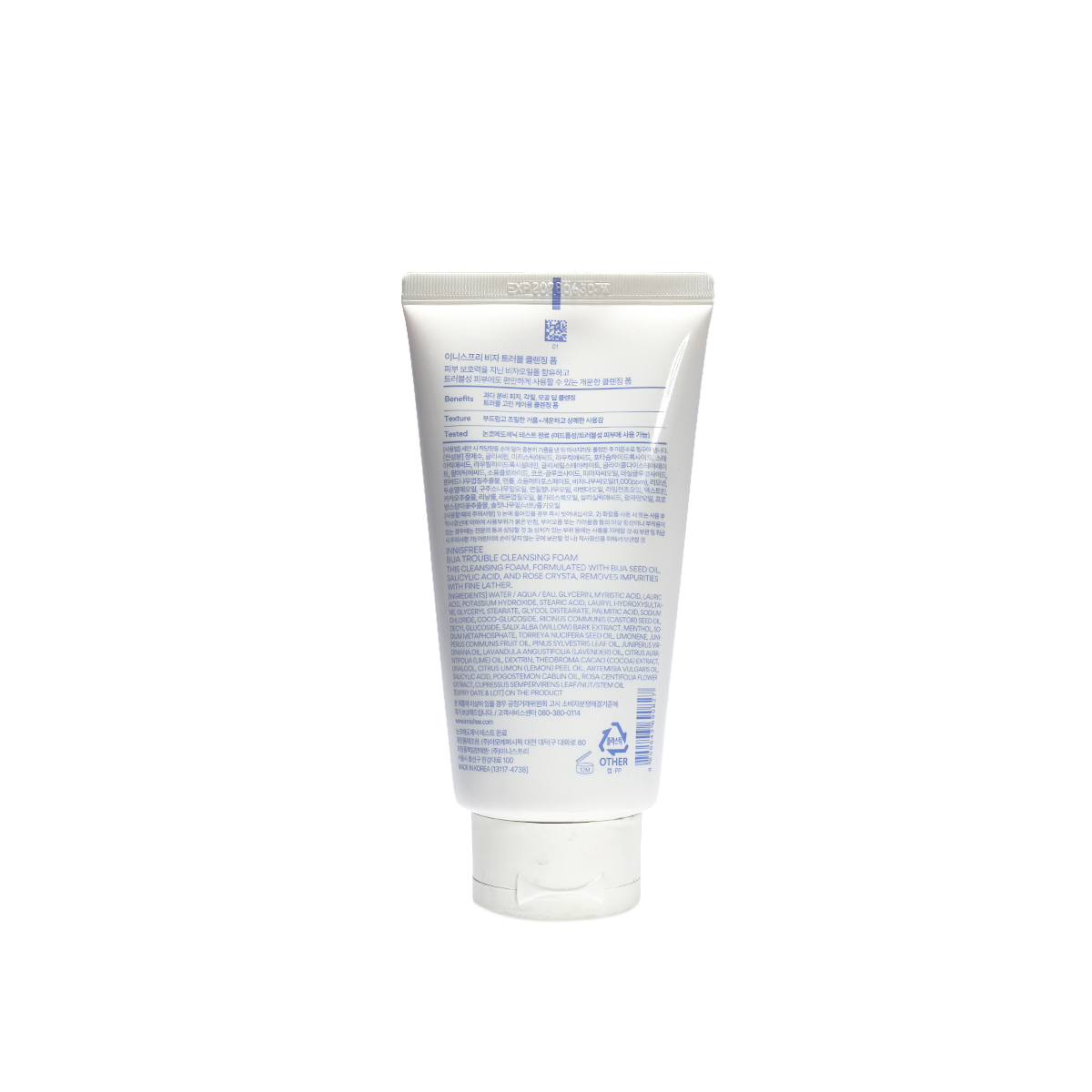 Innisfree Bija Trouble Cleansing Foam 150g thumbnail 2