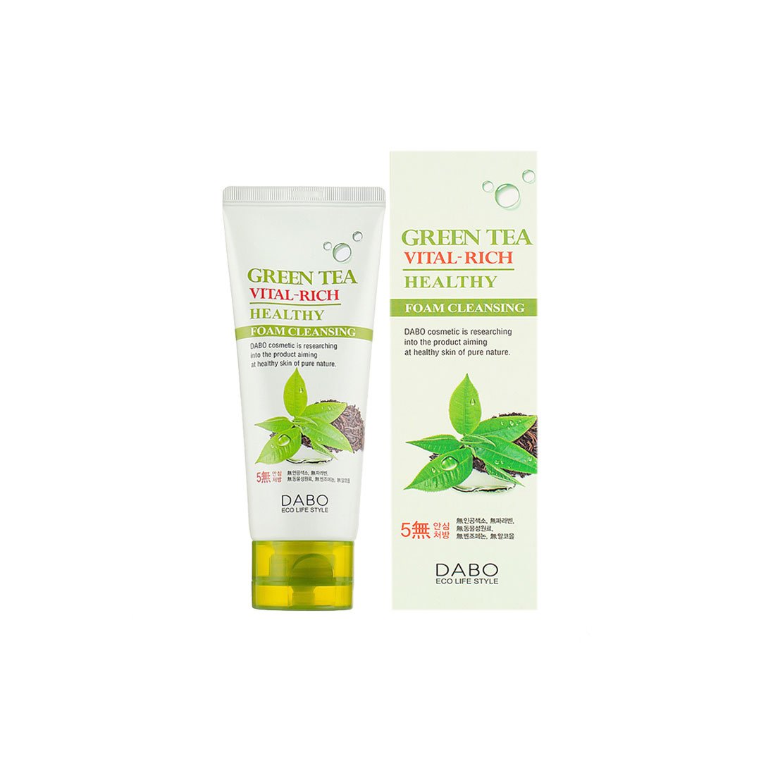 Dabo Green Tea Vital-Rich Healthy Foam Cleanser 100 ml