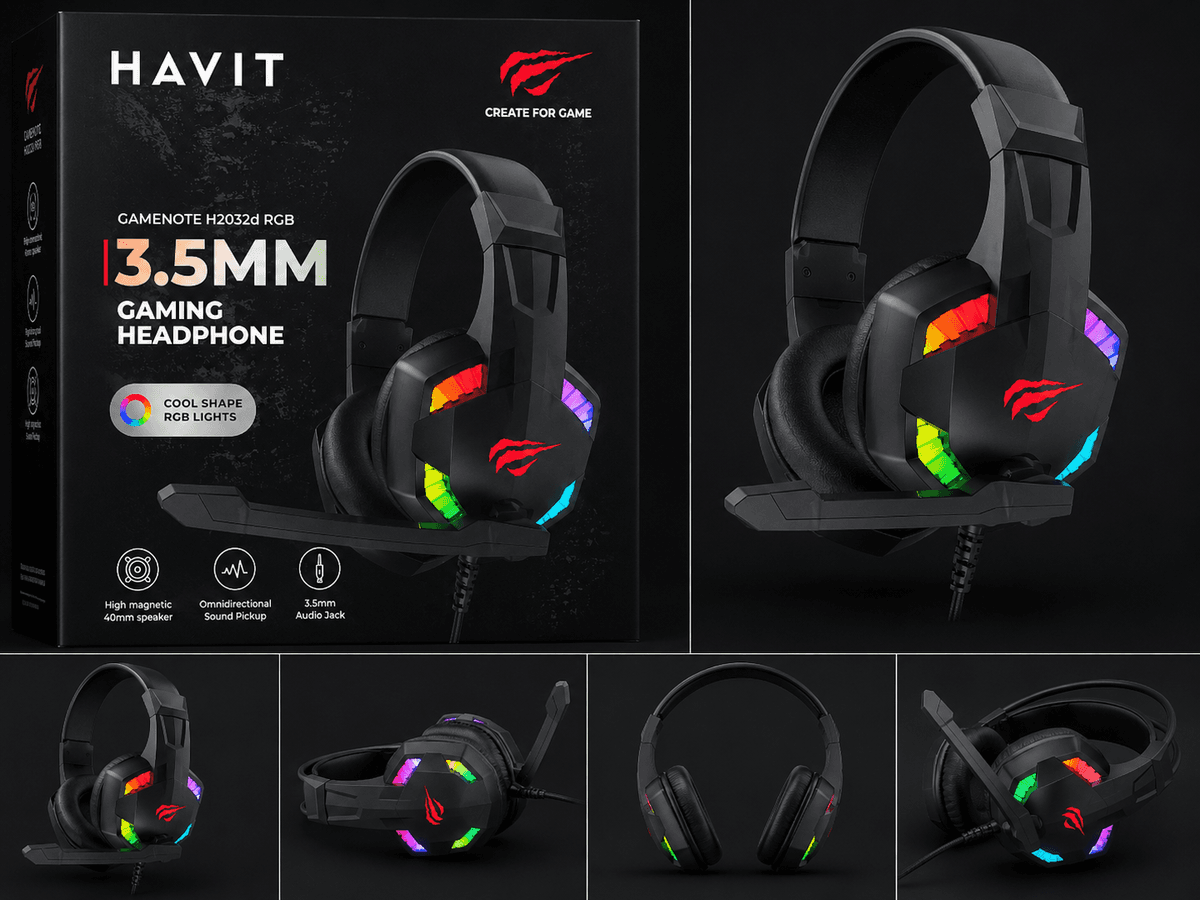 HAVIT GAMENOTE H2032d RGB Gaming Headphone