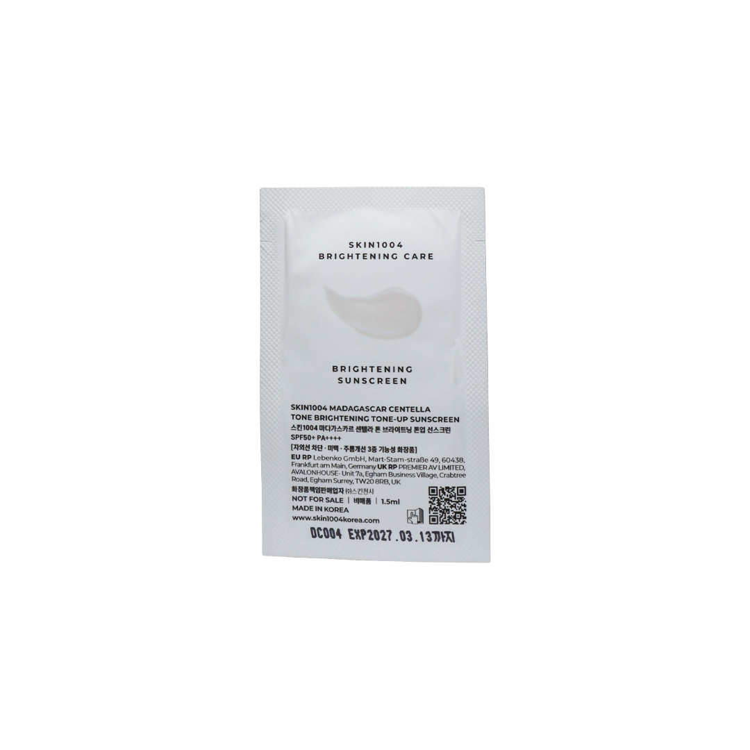 SKIN1004 Madagascar Centella Tone Brightening Tone-Up Sunscreen SPF 50+ PA++++ 1.5 ml thumbnail 2